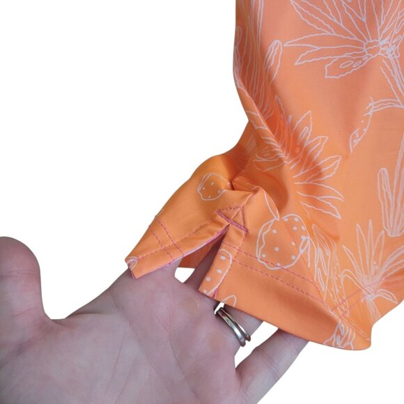 Chubbies Sunset Succulents Performance Polo Men 2XL Pink Orange Tropical XXL - Picture 8 of 10